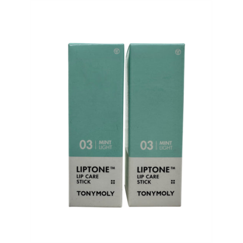 TonyMoly liptone lip care stick 03 mint light 0.11 oz set of 2