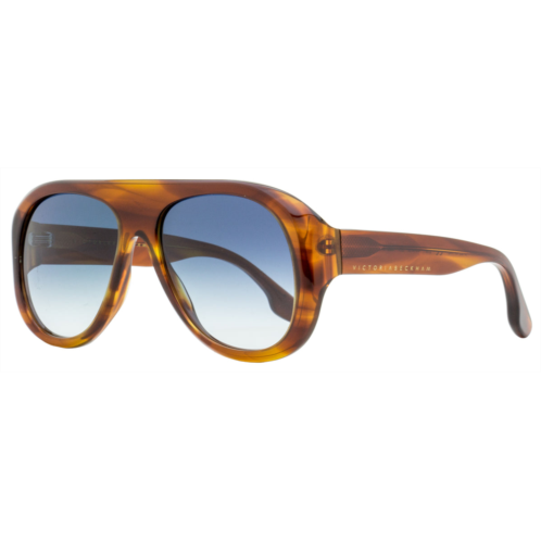 Victoria Beckham womens navigator sunglasses vb141s 223 rust brown 56mm