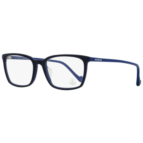 Moncler mens rectangular eyeglasses ml5094d 092 black/blue 55mm