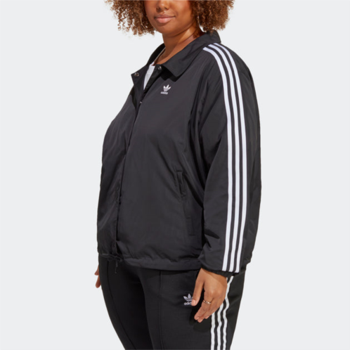 Adidas womens adicolor classics 3-stripes coach jacket (plus size)