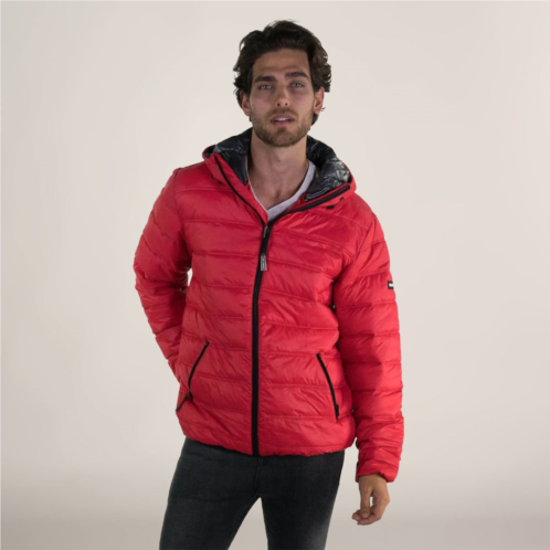 Members Only mens zip front puffer jacket