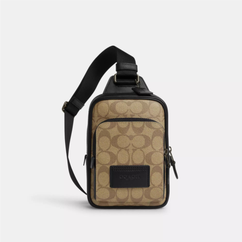 Coach Outlet track pack 14 in signature canvas