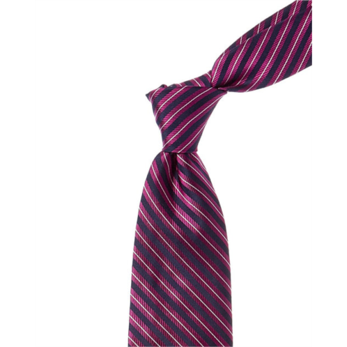 Brooks Brothers medium pink hairline stripe silk tie