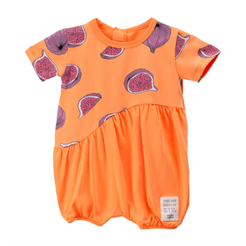 Moi noi orange fig graphic romper