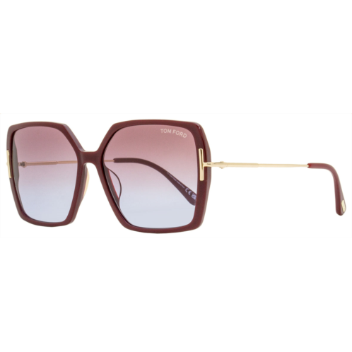 Tom Ford womens joanna butterfly sunglasses tf1039 69z bordeaux/gold 59mm