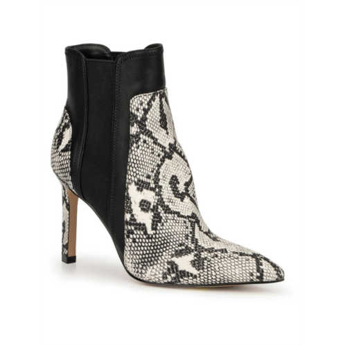 New York & Company womens animal print pointed toe ankle boots