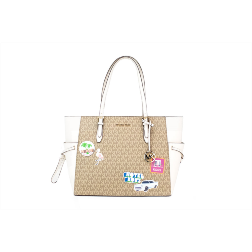 Michael Kors gilly large travel miami print signature pvc tote handbag womens purse