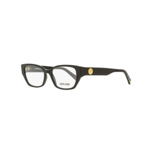 Roberto Cavalli womens rectangular eyeglasses rc5101 001 black 52mm
