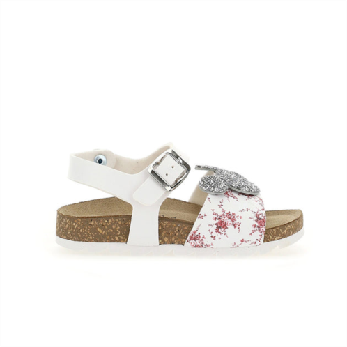 Master of Arts white mickey mouse logo sandals