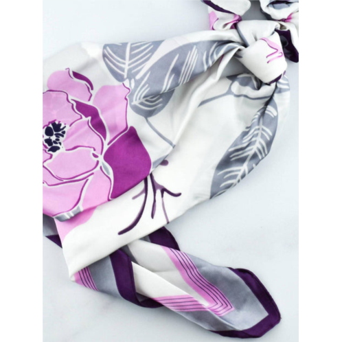 Hotline scrunchie scarf in pink & purple