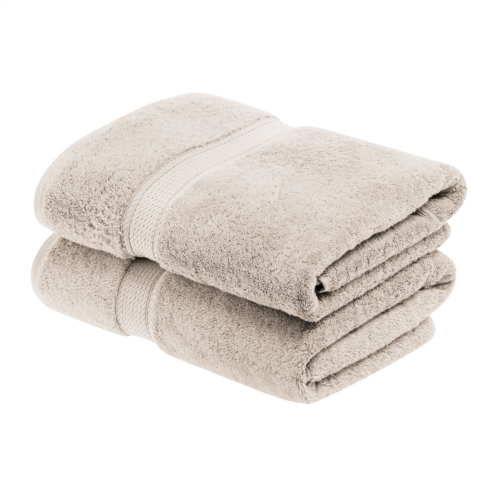 Superior solid egyptian cotton 2-piece bath towel set