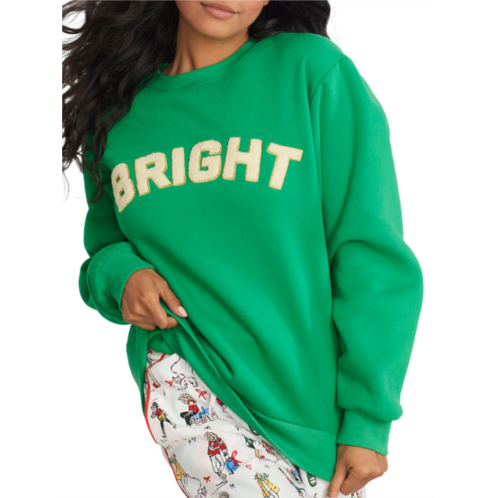 Beach Riot womens bright dawn knit lounge sweatshirt