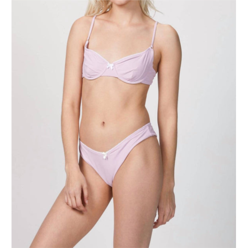 WE WORE WHAT vintage bra top in lilac