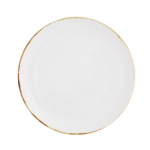 D&V salt serena coupe plate, 10.75-inch, set of 4, white
