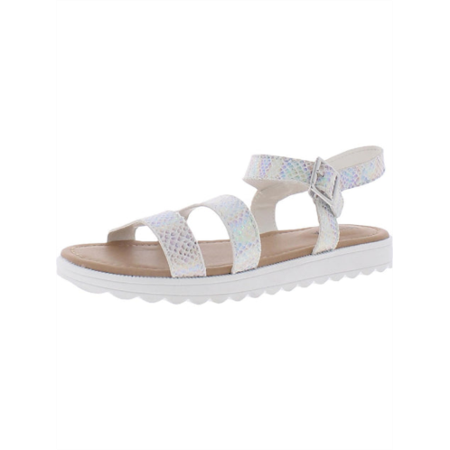 Arizona Jeans Co. lido girls metallic slingback flat sandals