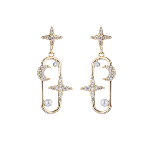 Eye Candy LA star & moon earrings