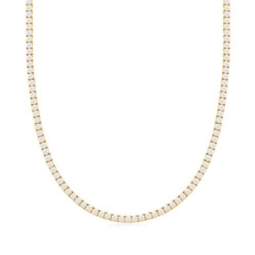 Ross-Simons 3.5-4mm cultured pearl tennis necklace in 18kt gold over sterling