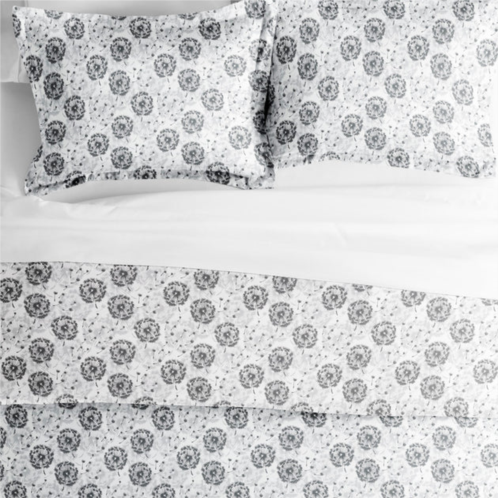 Ienjoy Home make a wish light gray pattern duvet cover set ultra soft microfiber bedding, full/queen