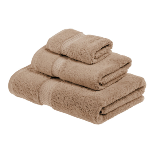 Superior contemporary modern plush and absorbent traditional casual egyptian cotton assorted 3-piece towel set
