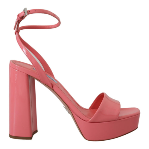 Prada patent womenss ankle strap heels womens sandal