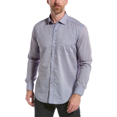 J.McLaughlin brookville mini ikat woven shirt