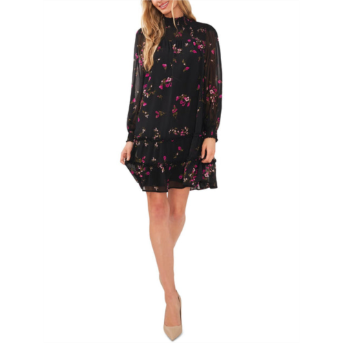 CeCe floral charm womens floral smocked mini dress