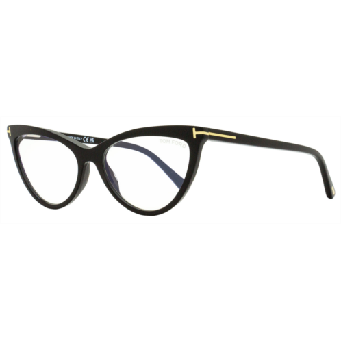 Tom Ford womens magnetic clip-on eyeglasses tf5896b 001 black 56mm