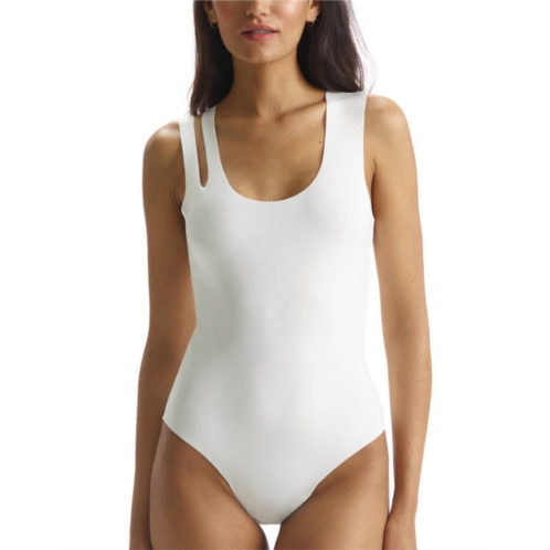 Commando neoprene banded bodysuit in white