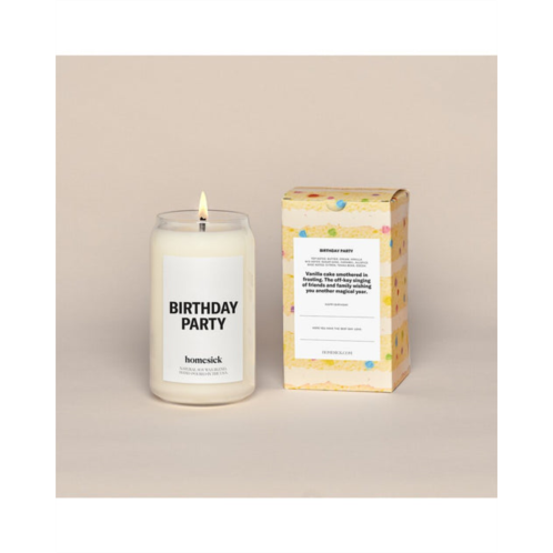 Homesick birthday party candle