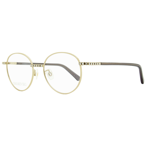Swarovski womens oval eyeglasses sk5424-h 032 pale gold/gray 51mm