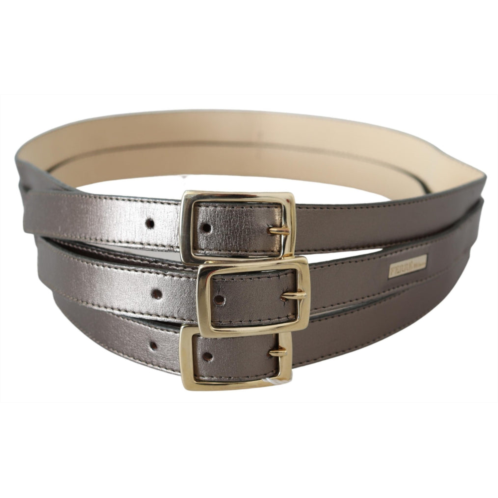 GF Ferre chrome metal buckle womens belt