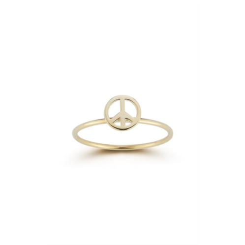 Ember Fine Jewelry 14k gold peace ring