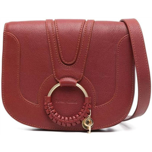 See by Chloe hana saddle crossbody handbag in reddish brown