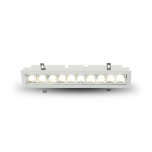 VONN Lighting rubik 13.25 10-light led adjustable recessed downlight w/trim 100-277v beam angle 34 degree white