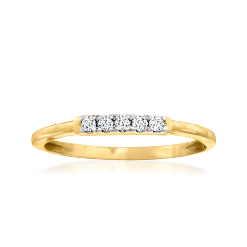 Canaria Fine Jewelry canaria diamond 5-stone ring in 10kt yellow gold