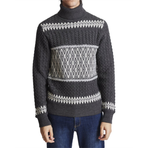 Paisley & Gray winter cable wool-blend turtleneck sweater