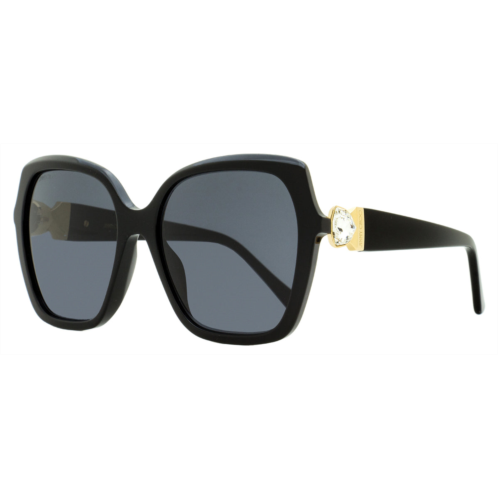 Jimmy Choo womens square sunglasses manon /g 807ir black/gold 57mm
