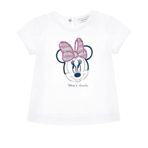 Monnalisa white minnie mouse t-shirt