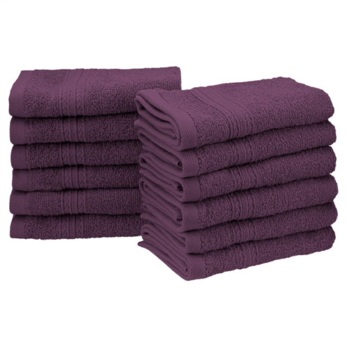 Superior eco-friendly ringspun cotton modern absorbent 12-piece face towel set