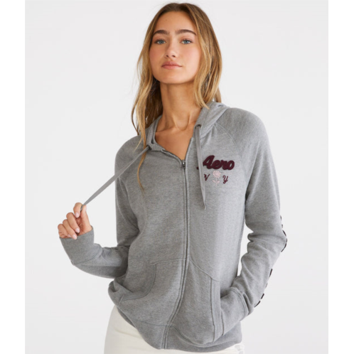 Aeropostale new york rose full-zip hoodie