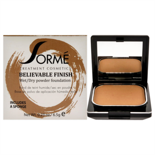 Sorme Cosmetics believable finish powder foundation - honey dusk by for women - 0.23 oz foundation