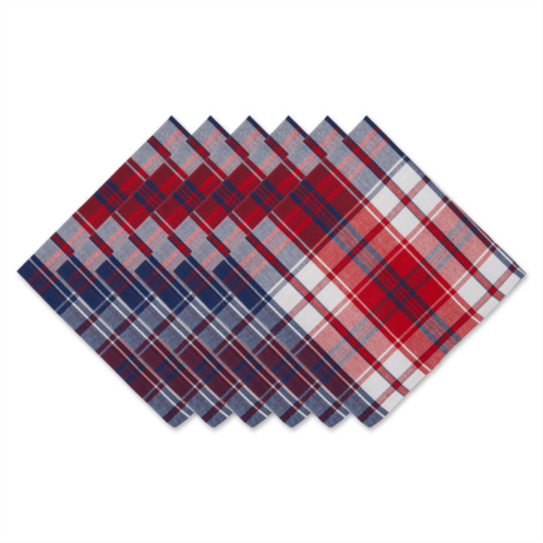 DII americana plaid napkin (set of 6)