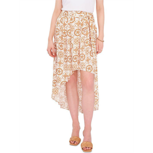 Vince Camuto womens a-symmetrical printed high-low