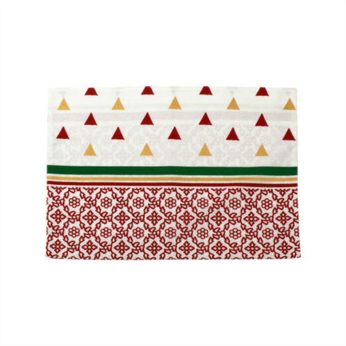 Viva by VIETRI bohemian linens tree red/gold reversible placemats - set of 4