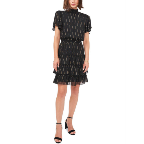MSK petites womens mock neck mini cocktail and party dress