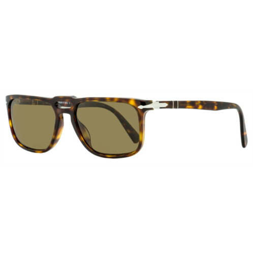 Persol mens rectangular sunglasses po3273s 24/57 havana 55mm