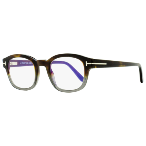Tom Ford mens blue block eyeglasses tf5808b 055 havana/gray 49mm