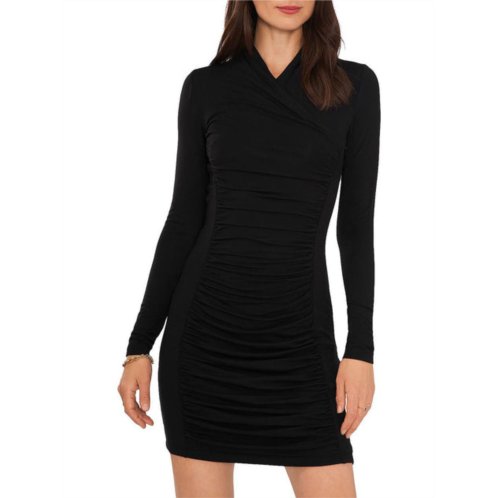 Vince Camuto womens mini ruched bodycon dress