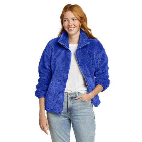 Eddie Bauer womens fast fleece plush full-zip jacket