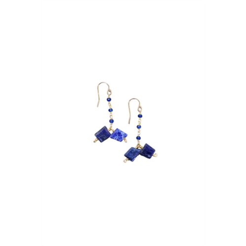 A Blonde and Her Bag la jolla earring in sapphire